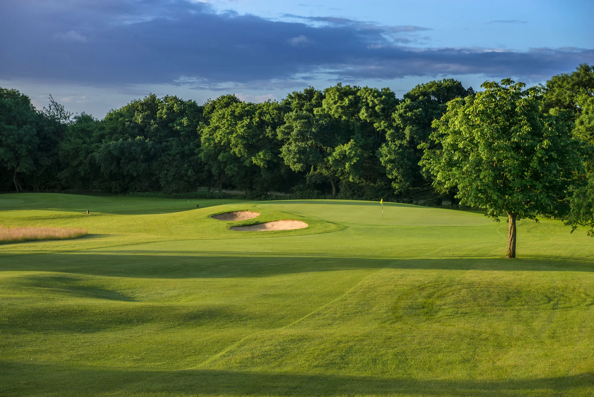 Overlooking a golf hole at Wycombe Heights Golf Club in High Wycombe