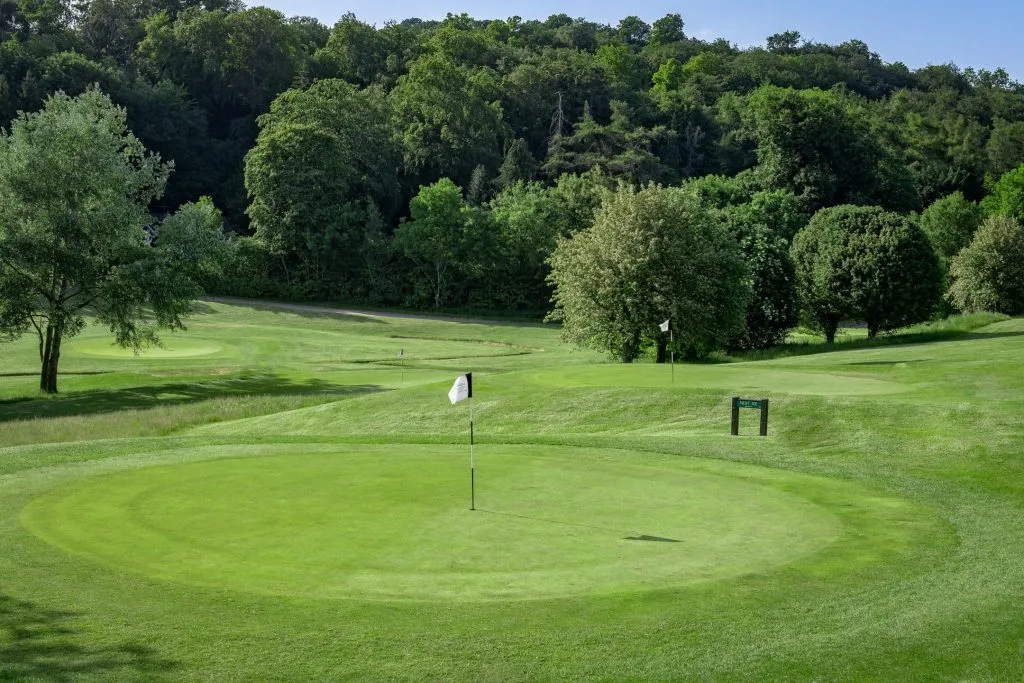 Scenic view of a golf green at one of the leading golf courses in Buckinghamshire