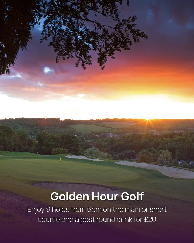 Your evening starts on the first tee 🌅

9 holes. A drink of your choice. Just £20.

Available after 6pm on our Main or Short Course. See you on the fairways 🍻

Use code ‘9DR02’ when booking using the link in our bio.

#WycombeHeightsGolfCentre #AfterWorkGolf #EveningGolf #GolfUK #SummerGolf